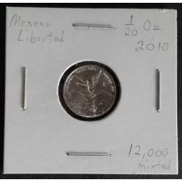 2010 1/20 Oz Mexican Libertad Silver Bullion Coin