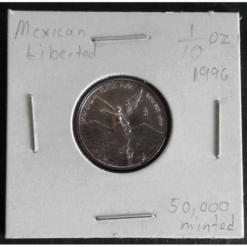 1996 1/10 Oz Mexican Libertad Obverse 1996 1/10 Oz Mexican Libertad Obverse