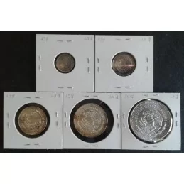 Mexican Libertad Colorized Set (1/20 - 1 Oz) Silver Bullion Coins