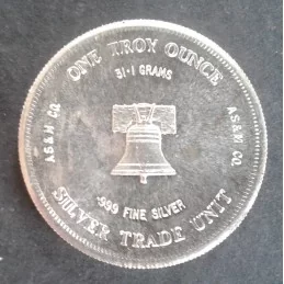 1 Oz AS&M Co Eagle/Bell Reverse 1 Oz AS&M Co Eagle/Bell Reverse