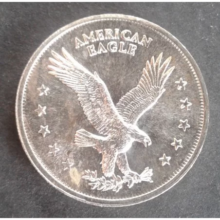 1 Oz AS&M Co Eagle/Bell Obverse