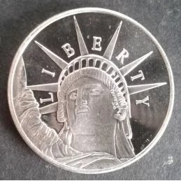 1 Oz Highland Mint Liberty Obverse