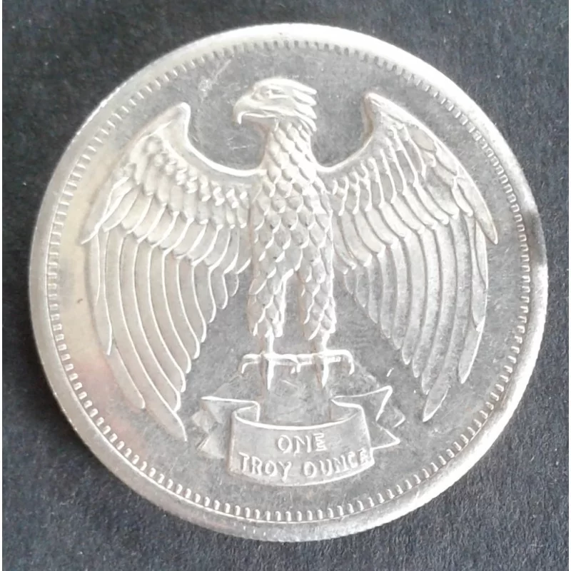 1973 1 Oz Letcher Mint Eagle Obverse 1973 1 Oz Letcher Mint Eagle Obverse
