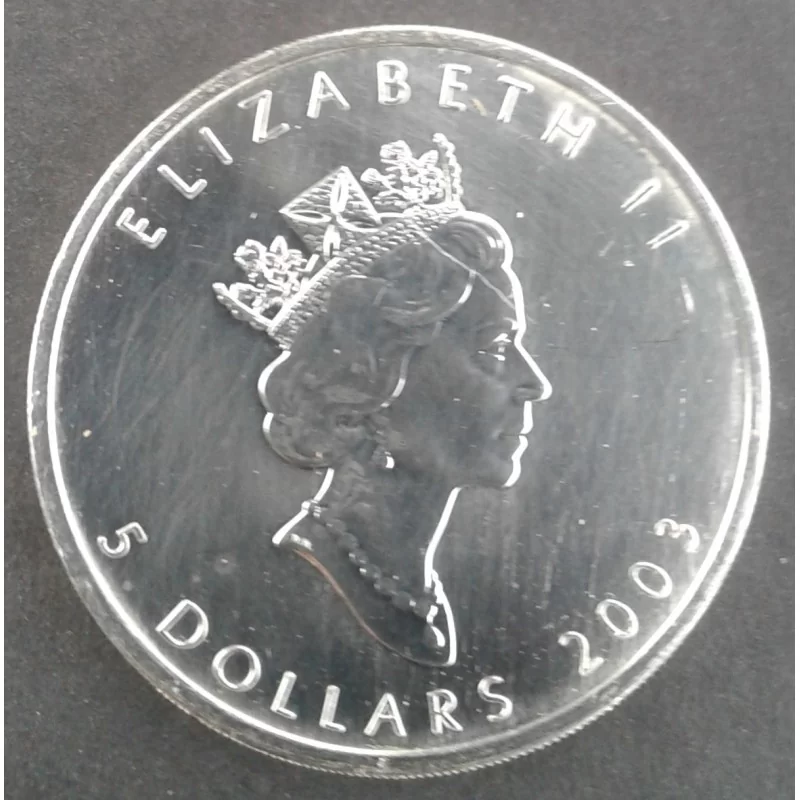 2003 1 Oz Canada Maple Leaf Obverse 2003 1 Oz Canada Maple Leaf Obverse
