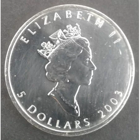 2003 1 Oz Canada Maple Leaf Obverse