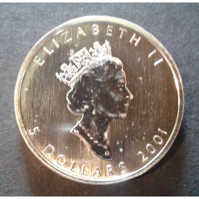 2001 1 Oz Canada Maple Leaf Obverse 2001 1 Oz Canada Maple Leaf Obverse