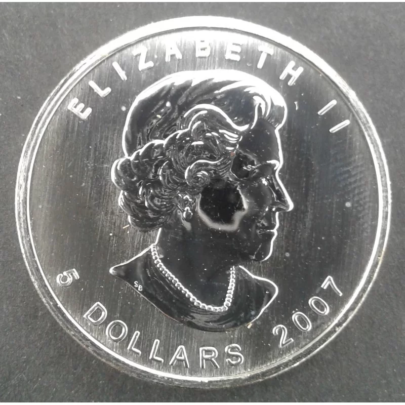 2007 1 Oz Canada Maple Leaf Obverse 2007 1 Oz Canada Maple Leaf Obverse