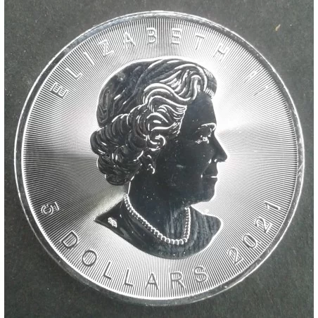 2021 1 Oz Canada Maple Leaf Obverse