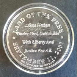 2001 1 Oz Highland Mint 9/11 Pentagon Reverse 2001 1 Oz Highland Mint 9/11 Pentagon Reverse