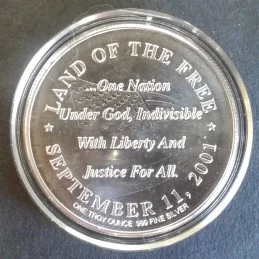 2001 1 Oz Highland Mint 9/11 Twin Towers Reverse 2001 1 Oz Highland Mint 9/11 Twin Towers Reverse