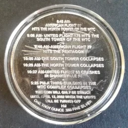 2001 1 Oz Highland Mint 9/11 Tribute in Light Reverse 2001 1 Oz Highland Mint 9/11 Tribute in Light Reverse