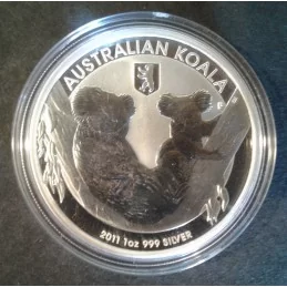 2011 1 Oz Australian Koala Berlin Bear Privy Silver Bullion Coin
