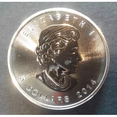2014 1 Oz Canada Maple Leaf Silver Bullion Coin