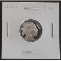 1/10 Oz Monarch Precious Metals Buffalo Nickel Obverse