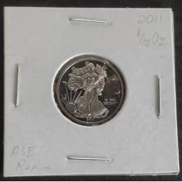 2011 1/10 Oz American Mint ASE Replica Silver Round