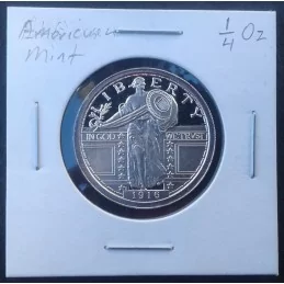 1/4 Oz American Mint 1916 Liberty Quarter Replica Obverse