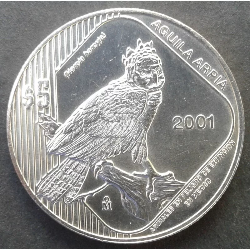 2001 1 Oz Mexican Endangered Species Eagle Obverse 2001 1 Oz Mexican Endangered Species Eagle Obverse