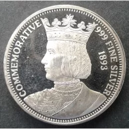 1/2 Oz National Collectors Mint Isabella Quarter Obverse