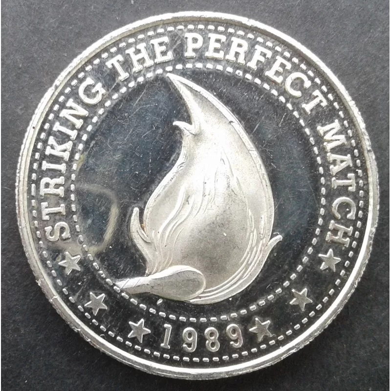 1989 1 Oz SilverTowne St. Gaudens Match Reverse 1989 1 Oz SilverTowne St. Gaudens Match Reverse