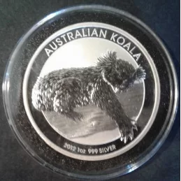 2012 1 Oz Australian Koala Obverse