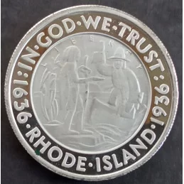 1 Oz NWTM Rhode Island Half Replica Silver Round