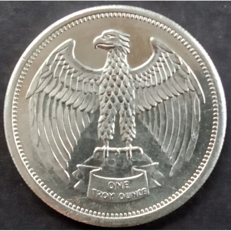 1974 1 Oz Letcher Mint Eagle Obverse 1974 1 Oz Letcher Mint Eagle Obverse