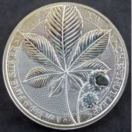 2021 1 Oz Germania Mint Chestnut Leaf Obverse