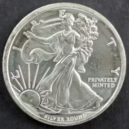 1/2 Oz Money Metals Exchange Walking Liberty Silver Round