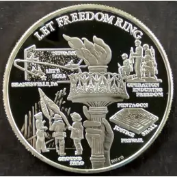 2001 1 Oz Highland Mint Statue of Liberty Reverse 2001 1 Oz Highland Mint Statue of Liberty Reverse