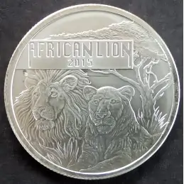 2015 1 Oz Burundi Lion Reverse