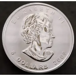 2009 1 Oz Canada Maple Leaf Obverse 2009 1 Oz Canada Maple Leaf Obverse