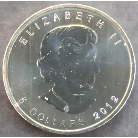 2012 1 Oz Canada Maple Leaf Obverse