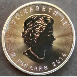 2014 1 Oz Canada Maple Leaf Obverse 2014 1 Oz Canada Maple Leaf Obverse