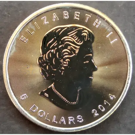 2014 1 Oz Canada Maple Leaf Obverse