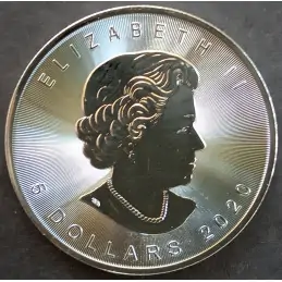 2020 1 Oz Canada Maple Leaf Obverse 2020 1 Oz Canada Maple Leaf Obverse