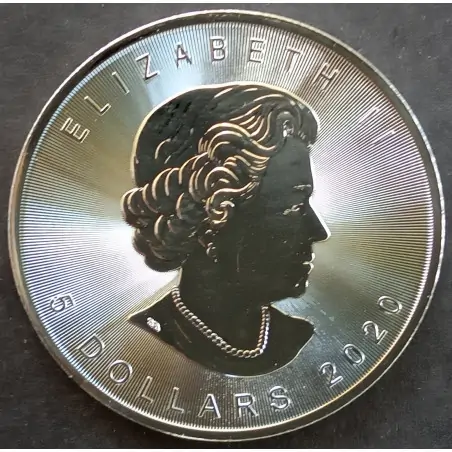 2020 1 Oz Canada Maple Leaf Obverse