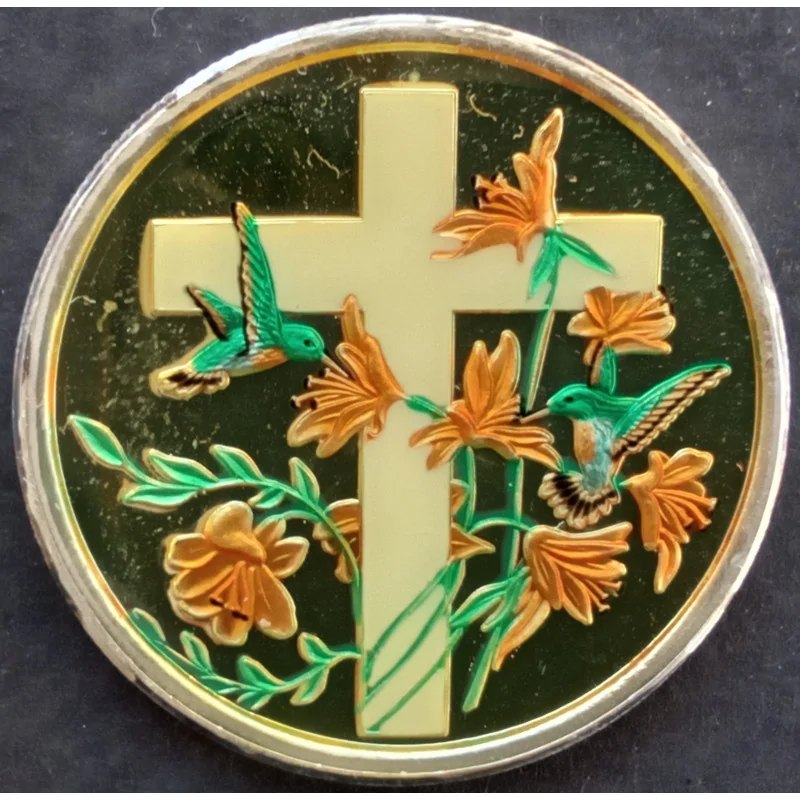 1 Oz SilverTowne Enameled Easter Obverse 1 Oz SilverTowne Enameled Easter Obverse