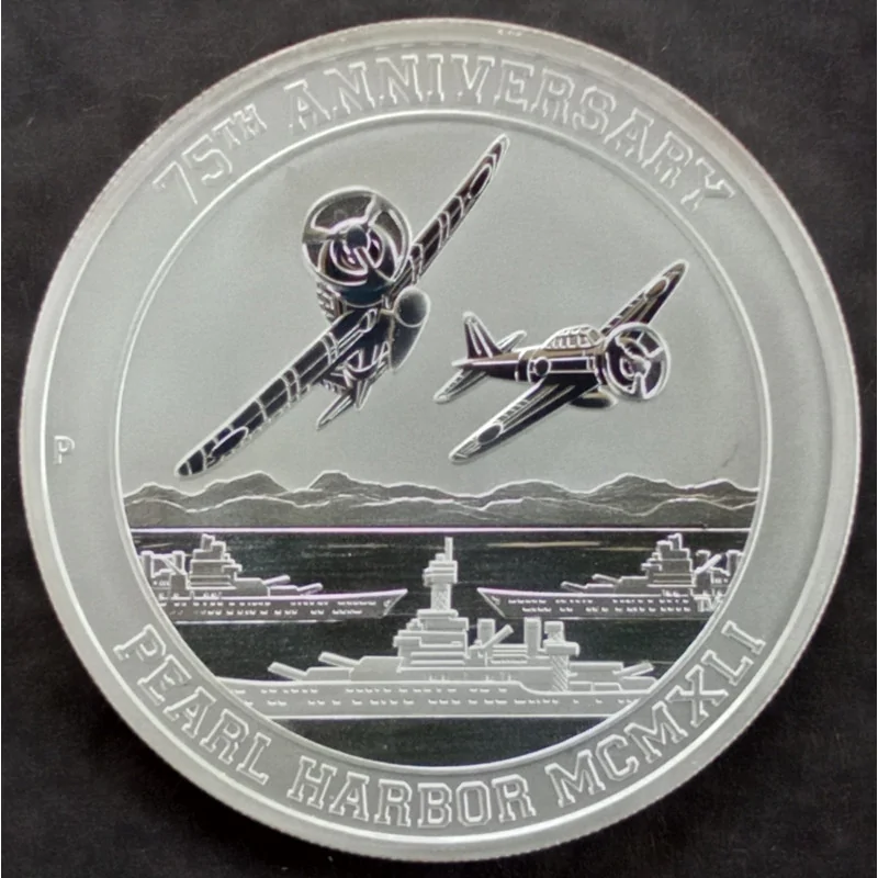 2016 1 Oz Tuvalu 75th Anniversary Pearl Harbor Reverse 2016 1 Oz Tuvalu 75th Anniversary Pearl Harbor Reverse