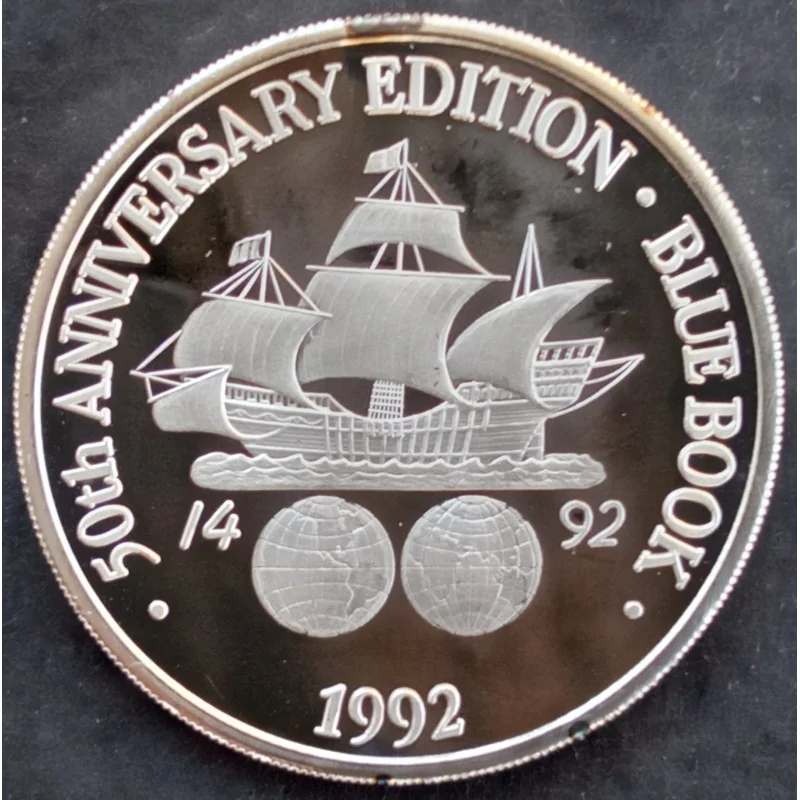 1992 1 Oz Whitman Blue Book Obverse 1992 1 Oz Whitman Blue Book Obverse