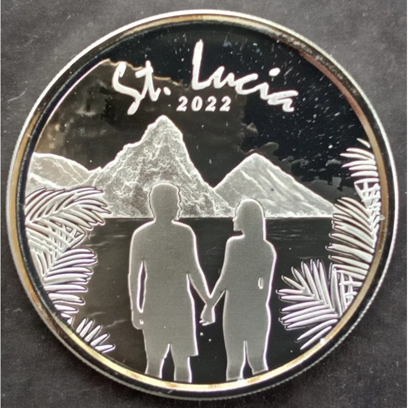 2022 1 Oz St. Lucia Reverse 2022 1 Oz St. Lucia Reverse