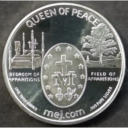 2010 1 Oz Medjugorje Queen of Peace Reverse 2010 1 Oz Medjugorje Queen of Peace Reverse