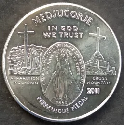 2011 1 Oz Medjugorje Queen of Peace Obverse