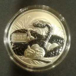 2013 1 Oz Tokelau Lunar Snake Reverse Proof Silver Bullion Coin