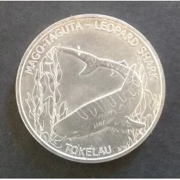 2018 1 Oz Tokelau Ocean Leopard Shark Silver Bullion Coin