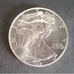 1995 1 Oz American Silver Eagle Obverse