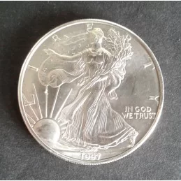 1997 1 Oz American Silver Eagle Obverse