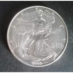 2000 1 Oz American Silver Eagle Obverse