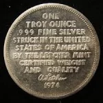 Letcher Mint vintage 1 Oz silver bullion rounds